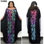 Robe-africaine-tr-s-ample-pour-femmes-tenue-boubou-dashiki-avec-strass-sexy