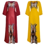 MD-robe-de-soir-e-pour-femmes-grande-taille-imprim-africain-Maxi-mode-musulmane-Abaya-Boho