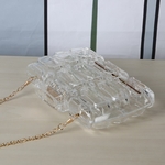 Sac-main-Transparent-pour-femmes-pochette-de-soir-e-en-acrylique-nid-d-abeille-avec-cha