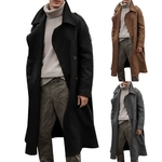 Manteau-tendance-pour-hommes-fermeture-boutons-Cardigan-r-sistant-l-usure-Trench-Coat-Long-manteau-d