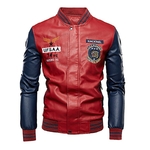 Blouson-de-base-ball-en-cuir-Pu-homme-manteau-bombardier-Faux-pilote-polaire-haut-d-universit