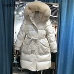 Lagabogy-parka-en-cuir-brillant-pour-femme-manteau-en-duvet-de-canard-blanc-2021-en-fourrure