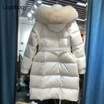 Lagabogy-parka-en-cuir-brillant-pour-femme-manteau-en-duvet-de-canard-blanc-2021-en-fourrure