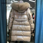 Lagabogy-parka-en-cuir-brillant-pour-femme-manteau-en-duvet-de-canard-blanc-2021-en-fourrure