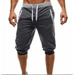 Short-de-sport-mince-pour-hommes-pantalon-court-noir-Fitness-gym-entra-nement-boxe-t-2021