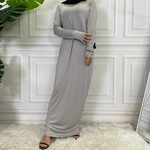Robe-Hijab-pour-Femmes-Musulmanes-Tenue-Assortie-Moyen-Orient-Duba-Abaya-Turquie-Kaftan-V-tements-Islamiques