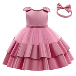 Robe-de-princesse-pour-filles-de-1-an-duveteuse-Tutu-de-bapt-me-mariage-pour-nouveau