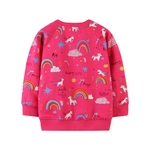 Jumping-Meters-Sweat-pour-Fille-en-Coton-Pull-avec-Motif-de-Licorne-et-Arc-en-Ciel