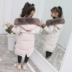 Pour-Enfant-Fille-Veste-d-Hiver-en-Duvet-de-Coton-Combinaison-de-Neige-V-tement-La