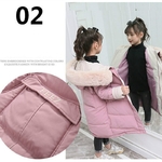 Pour-Enfant-Fille-Veste-d-Hiver-en-Duvet-de-Coton-Combinaison-de-Neige-V-tement-La