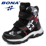 BONA-Bottines-scratch-pour-enfants-chaussures-d-hiver-bout-rond-pour-gar-ons-confortables-nouvelle-collection