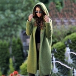 Long-pull-capuche-pour-femme-couleur-unie-ample-tricot-Cardigan-manteau-de-bureau-grande-taille-5XL