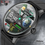 LIGE-montre-connect-e-pour-Android-et-ios-bracelet-de-Sport-pour-hommes-cran-enti-rement
