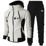 Veste-et-pantalon-de-jogging-Double-fermeture-clair-pour-homme-tenue-chaude-manches-longues-de-haute