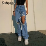 Darlingaga-jean-d-chir-taille-haute-pour-femmes-Streetwear-d-chir-trou-pantalon-d-contract-Denim