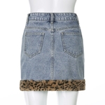 Darlingaga-Mini-jupe-en-Denim-imprim-l-opard-et-fausse-fourrure-pour-femmes-Streetwear-mode-Vintage