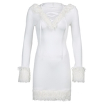 Darlingaga-robe-courte-moulante-en-fausse-fourrure-pour-femme-tenue-de-soir-e-capuche-blanche-Clubwear