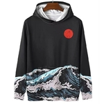 Sweat-capuche-manches-longues-pour-homme-Streetwear-Harajuku-surdimensionn-rouge-soleil-nouvelle-collection-automne-hiver