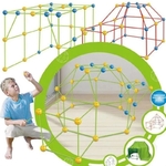 Ensemble-de-Construction-3D-pour-enfants-ch-teau-tunnel-tentes-jouets-de-Construction-de-maison-cadeau