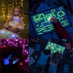 Planche-dessin-lumineuse-LED-A3-A4-A5-cadeau-de-no-l-Graffiti-gribouillage-tablette-dessin-magique