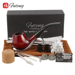 Ensemble-de-tuyaux-en-bois-de-santal-rouge-accessoires-classiques-cr-atifs-filtre-9MM-Pipe-s