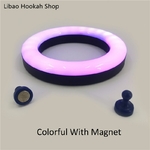 Plaque-de-Shisha-Hookah-color-e-avec-aimant-lumi-re-LED-160MM-accessoires-de-f-te