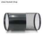 Cache-vent-pour-Shisha-Hookah-en-m-tal-noir-et-argent-accessoires-pour-fumer-FFZ-001