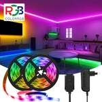 Bande-lumineuse-LED-RGB-couleurs-changeantes-SMD5050-synchronisation-de-la-musique-bricolage