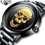 LIGE-montre-de-Sport-pour-hommes-Top-marque-de-luxe-Quartz-acier-inoxydable-tanche