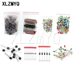 Kits-de-composants-lectroniques-assortiment-de-r-sistances-film-m-tallique-diodes-led-condensateur-lectrolytique-ensemble