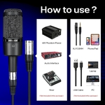 Microphone-professionnel-XLR-condensateur-pour-enregistrement-Podcast-cardio-de-Studio-Kit-pour-Streaming-jeux-chant-Youtube