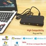 HugePalm-carte-son-USB-7-1-pour-ordinateur-avec-c-ble-d-extension-SPDIF-et-USB