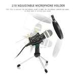 Mini-Microphone-condensateur-portatif-Professionnel-pour-chant-karaok-Table-ordinateur-portable-t-l-phone-PC-Audio