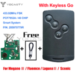 YOCASTY-carte-cl-de-voiture-intelligente-mains-libres-433MHz-PCF7952A-pour-Renault-Megane-III-Fluence-Laguna