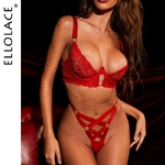 Ellolace-Lingerie-sensuelle-ajour-e-sous-v-tements-rouges-rotiques-culotte-demi-tasse-sans-couture-Lingerie