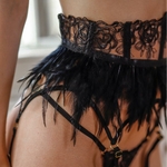 Ellolace-ensemble-de-sous-v-tements-en-plumes-Lingerie-Sexy-exotique-avec-jarretelles-sensuel-en-dentelle