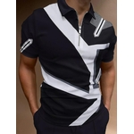 Polo-rayures-et-manches-courtes-pour-homme-haut-estival-de-haute-qualit-d-contract-quotidien-col