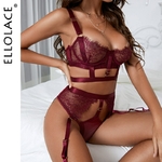 Ellolace-Lingerie-sensuelle-pour-femme-sous-v-tements-Sexy-en-dentelle-soutien-gorge-ajour-Push-Up