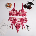 Ellolace-Lingerie-florale-sous-v-tements-Sexy-broderie-ensembles-rotiques-culotte-en-dentelle-transparente-armatures-soutien