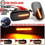 Feu-de-position-lat-ral-dynamique-LED-clignotant-pour-Toyota-Land-Cruiser-Prius-Kluger-Wish-alteza