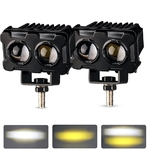 1-2PCS-60W-Moto-LED-Lentille-Projecteur-Double-Lentilles-Projecteur-Motos-Brouillard-Auxiliaire-Lampe-Double-Couleur