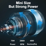 Mini-aspirateur-main-pour-voiture-Rechargeable-sans-fil-USB-Mini-aspiration-lectronique-pour-machine-4800PA-2500mah