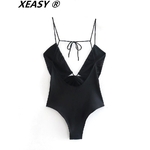 XEASY-maillot-de-bain-noir-Sexy-Costume-pour-femmes-Body-avec-dos-ouvert-combinaison-femme-t