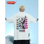 T-shirt-manches-courtes-pour-hommes-style-Hip-Hop-Streetwear-Harajuku-ample-pour-Couples-surdimensionn-en