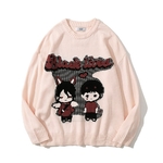 Pull-Y2K-Harajuku-pour-hommes-pull-tricot-motif-de-dessin-anim-pour-Couple-Streetwear-Hip-Hop