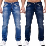 Jean-droit-d-lav-sans-trous-pour-homme-pantalon-Long-en-Denim-style-Boyfriend-Streetwear-ample