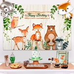 D-cor-de-f-te-d-anniversaire-avec-animaux-en-bois-d-cor-de-d-cor