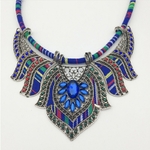 Collier-ras-du-cou-avec-bavoir-pais-style-boh-me-indien-africain-gyptien-Tribal