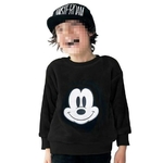 Sweat-shirt-Mickey-Mouse-pour-enfants-pull-en-polaire-manches-longues-v-tements-avec-bandeau-automne