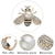 Broche-crois-e-en-forme-d-abeille-en-mail-perle-de-dessin-anim-Anti-mauvais-fonctionnement